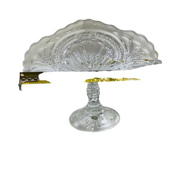 1906 Bryce Higbee Anona Vintage Teardrops Clear EAPG Pressed Glass Banana Boat - Picture 7 of 10